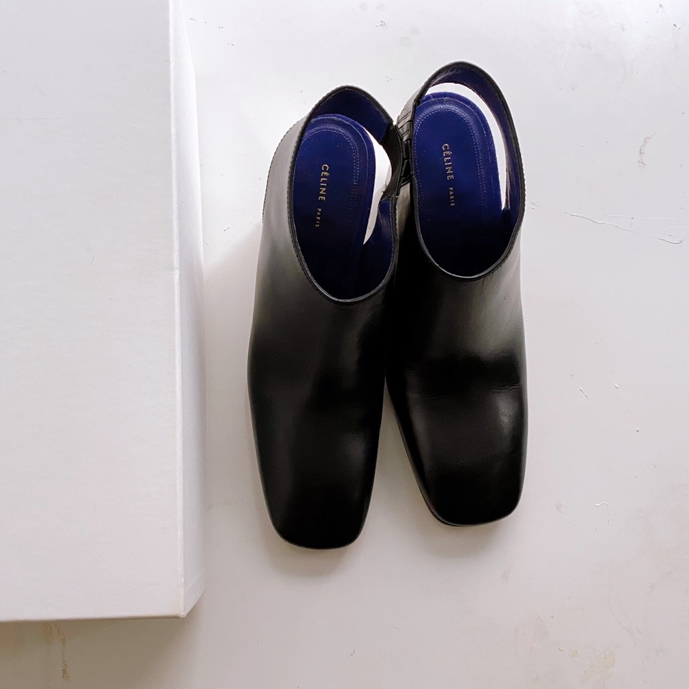 SOLD📵Celine Leather Slingback Pumps 36